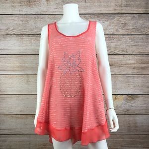 SJS Pineapple Studded Tank Top